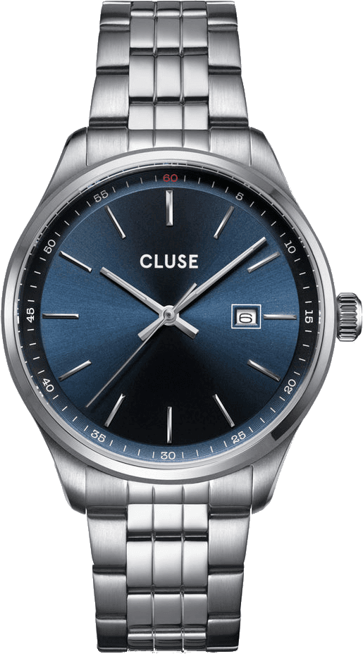 Cluse silver silver blue