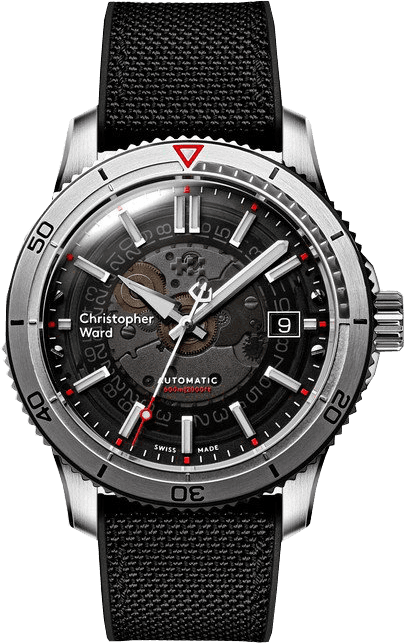 Christopher Ward black silver black